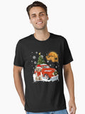 Cavachon Vintage Wagon Red Truck Christmas Tree Pajamas Essential T-Shirt | Premium Unisex T-Shirt, Trending Graphic Tee