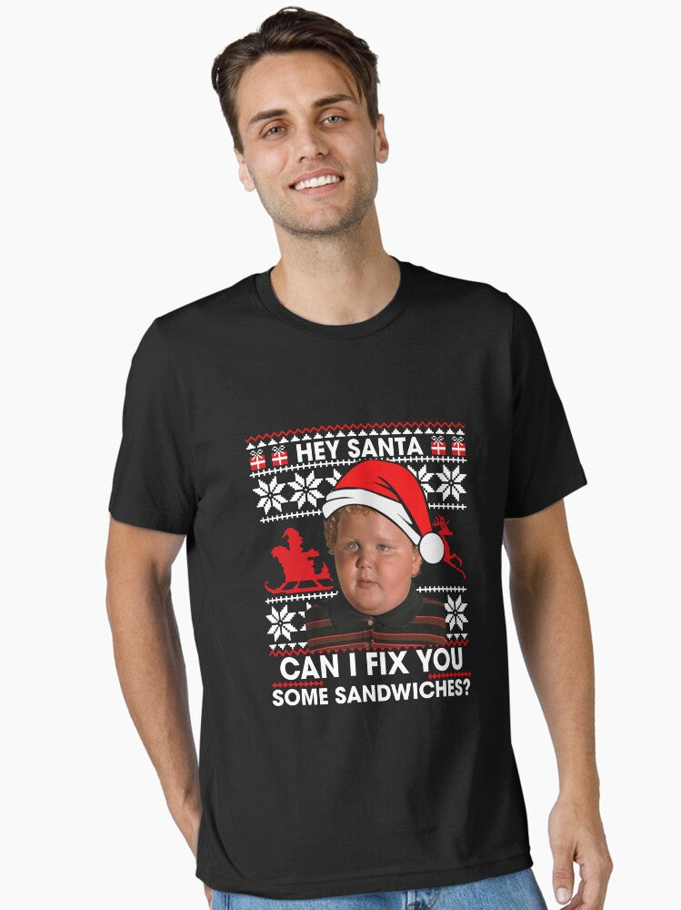 Hey Santa Can I Fix You Some Sandwiches Essential T-Shirt | Premium Unisex T-Shirt, Trending Graphic Tee