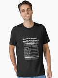Qualified Mental Health Professional T Shirt - Nutritional Daily Factors Job Gift Item T-Shirt