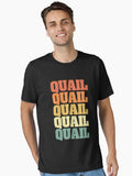 Retro Vintage Northern Bobwhite Quail Whisperer Quail Hunter T-Shirt