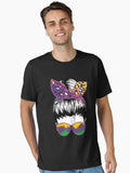 Mardi Gras Girl Messy Bun Funny Mardi Gras Mardi Gras Funny Mardi Gras King Gifts Or King Of Mardi Gras Mardi Gr T Shirt