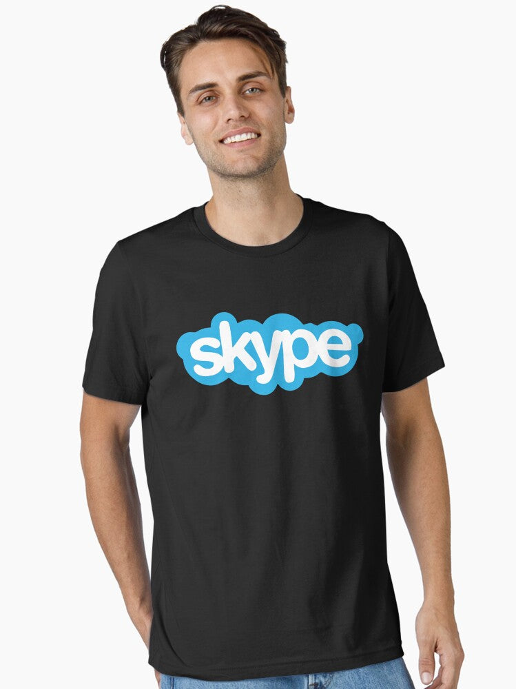 Best seller skype logo merchandise essential t shirt Essential T-Shirt | Premium Unisex T-Shirt, Trending Graphic Tee