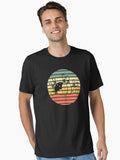 Retro Bowling Sunset Design Essential T-Shirt | Graphic T-Shirt for Unisex