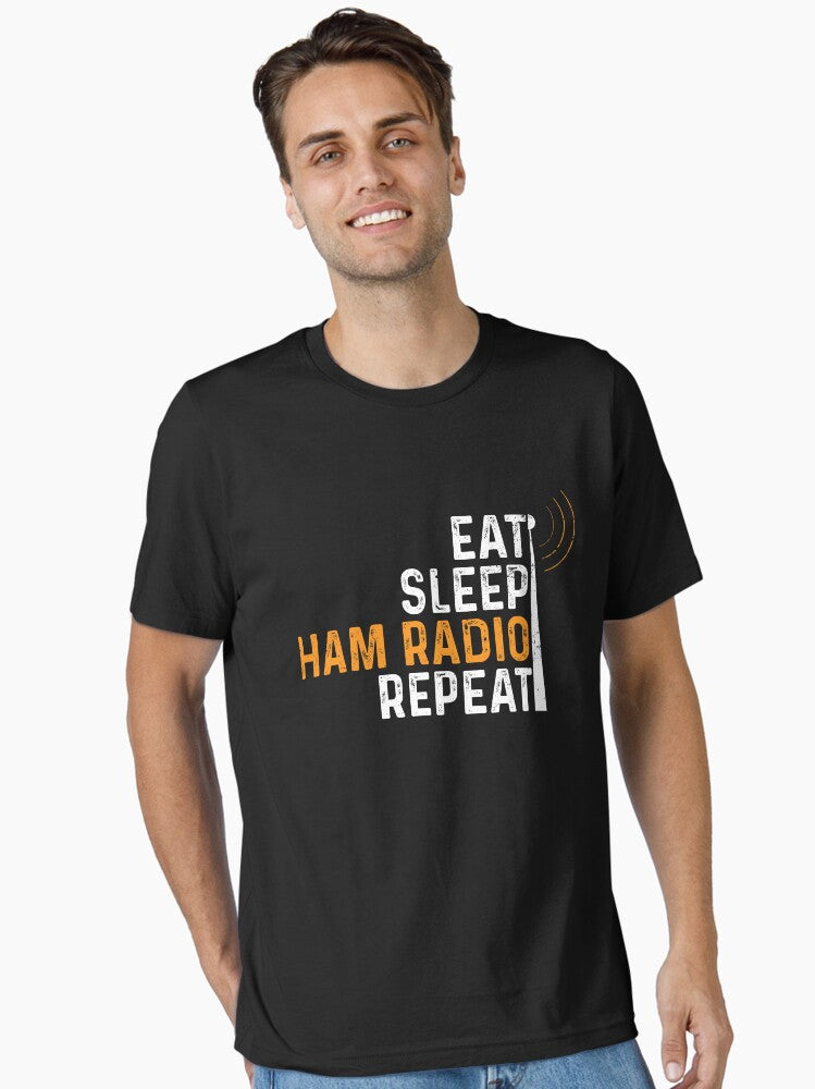 Eat Sleep Ham Radio Repeat Funny Amateur