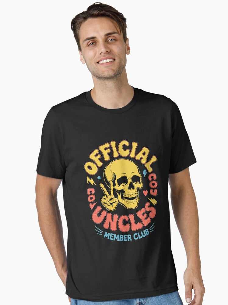 Official Member Cool Uncles Club Skeleton Father's Day T-Shirt