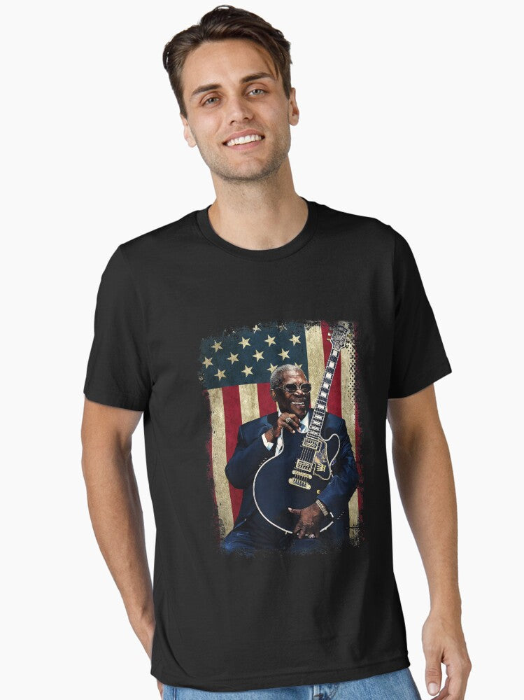 King B.B Distressed American Flag Essential T-Shirt