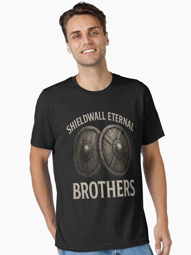 Shieldwall Eternal – Brothers in Arms Viking Brotherhood Shirt