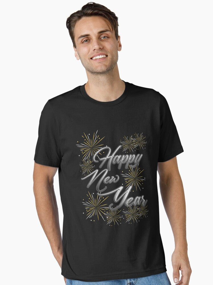 Happy New Year Essential T-Shirt | Premium Unisex T-Shirt, Trending Graphic Tee