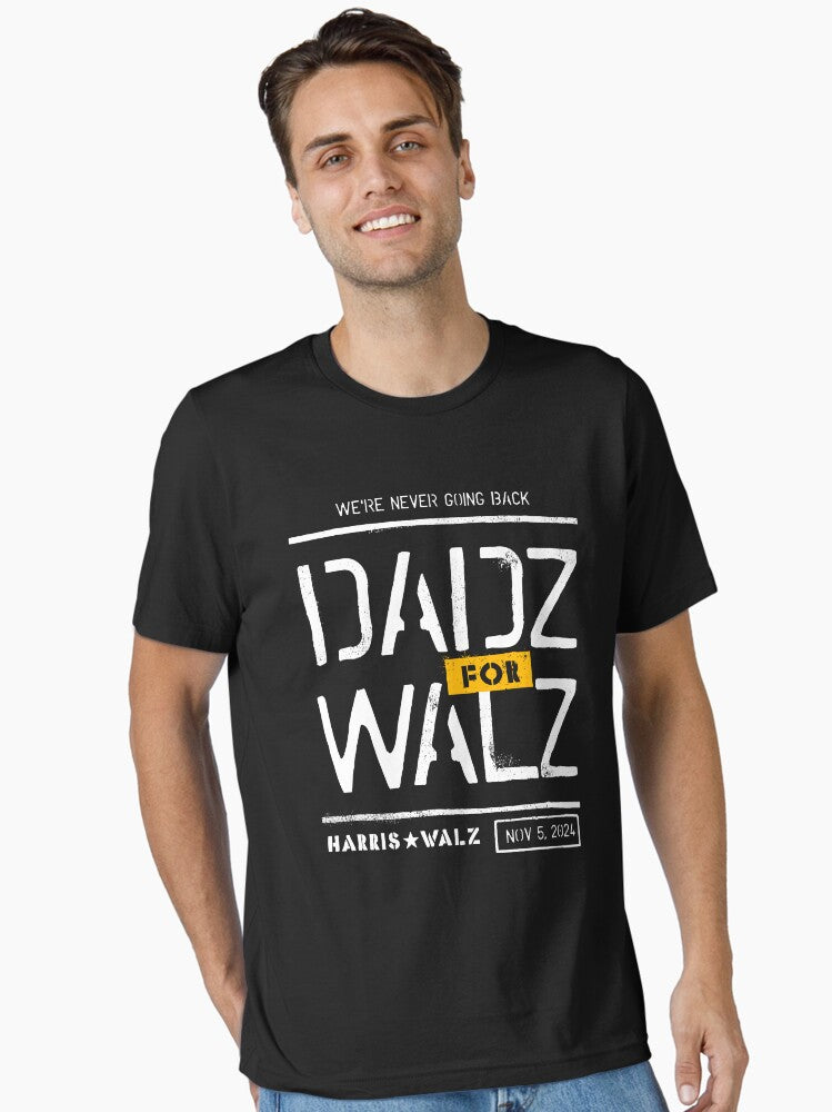Dads for Harris Waltz Dadz for Walz Camo Matching Gear T-Shirt
