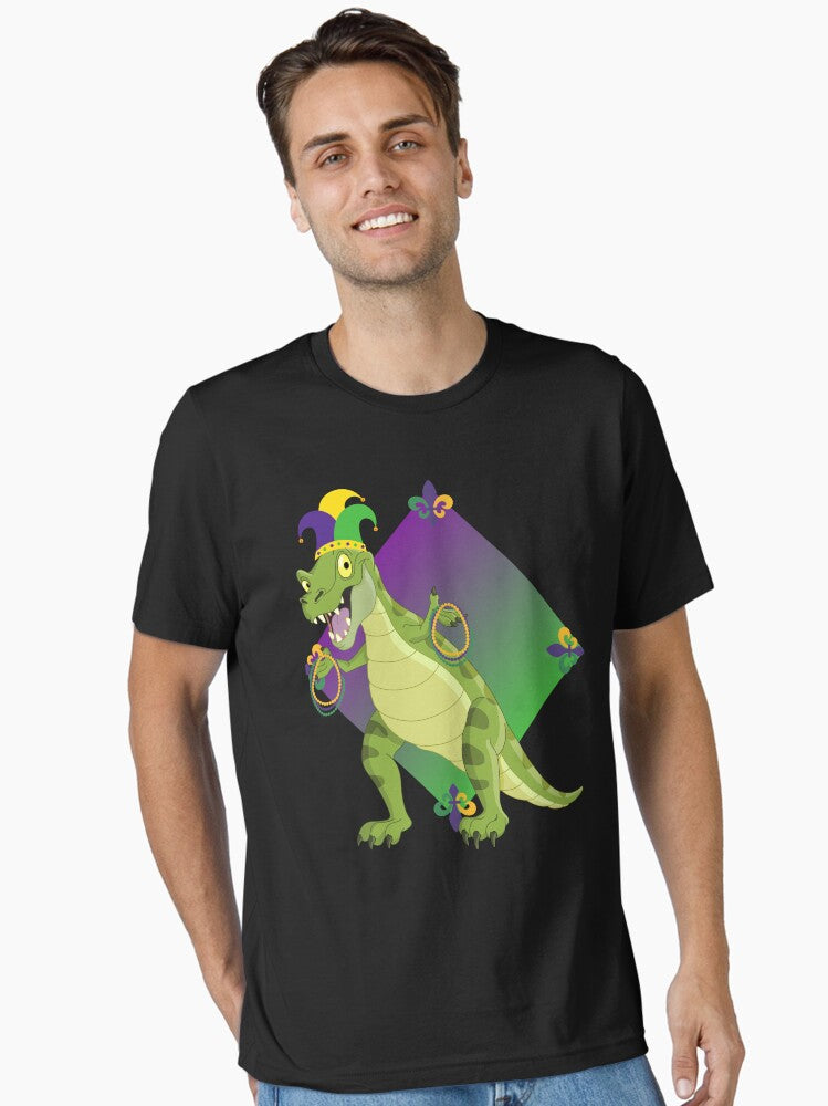 Copy Of Funny Mardi Gras Dinosaur Costume Essential T Shirt T Shirt Limited Vibe