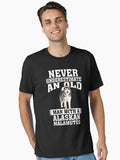 Never Underestimate an Old Man With Alaskan Malamutes T-Shirt