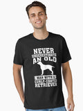 Never Underestimate an Old Man With Curly-coated Retriever T-Shirt