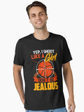 Yep I Shoot Like a Girl Don't Be Jealous Trap Shooting T-Shirt