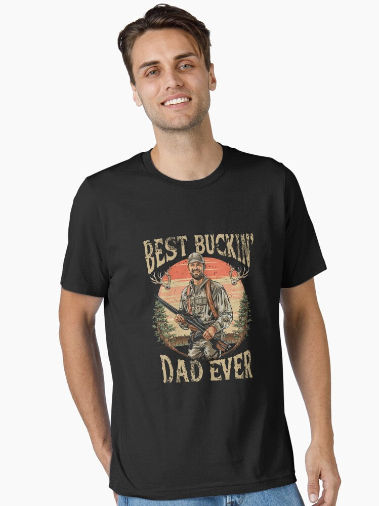 Hunting Best Buckin' Dad Ever Vintage T-Shirt