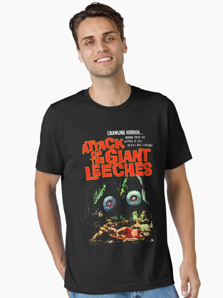 Attack of the giant leeches poster Essential T-Shirt | Premium Unisex T-Shirt, Trending Graphic Tee