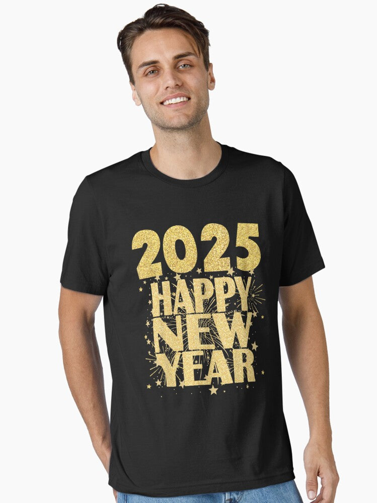 Happy New Year 2025 T-Shirt Essential T-Shirt | Premium Unisex T-Shirt, Trending Graphic Tee