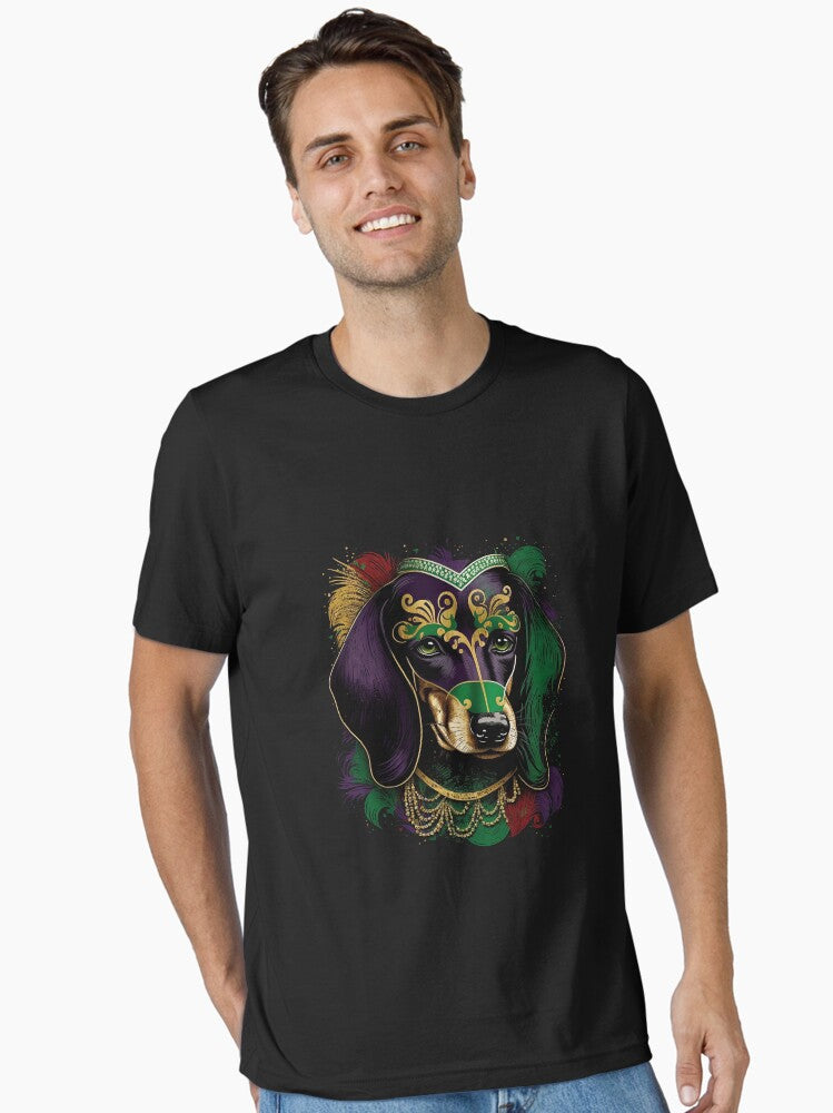 Funny Dachshund Dog Mardi Gras Costume Men Women Kids Essential T Shirt T Shirt Cute Design