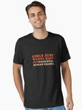 Girls Just Wanna Have Fundamental Human Rights Feminist Essential T Shirt T Shirt Limited Vibe
