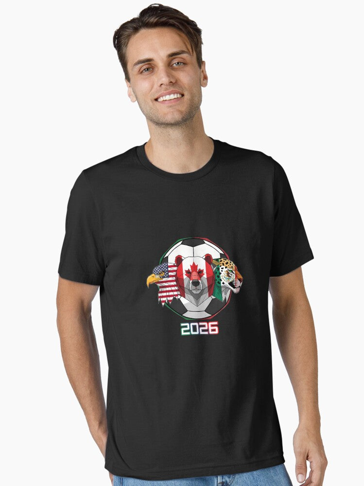 North American Soccer Animals 2026 Essential T-Shirt