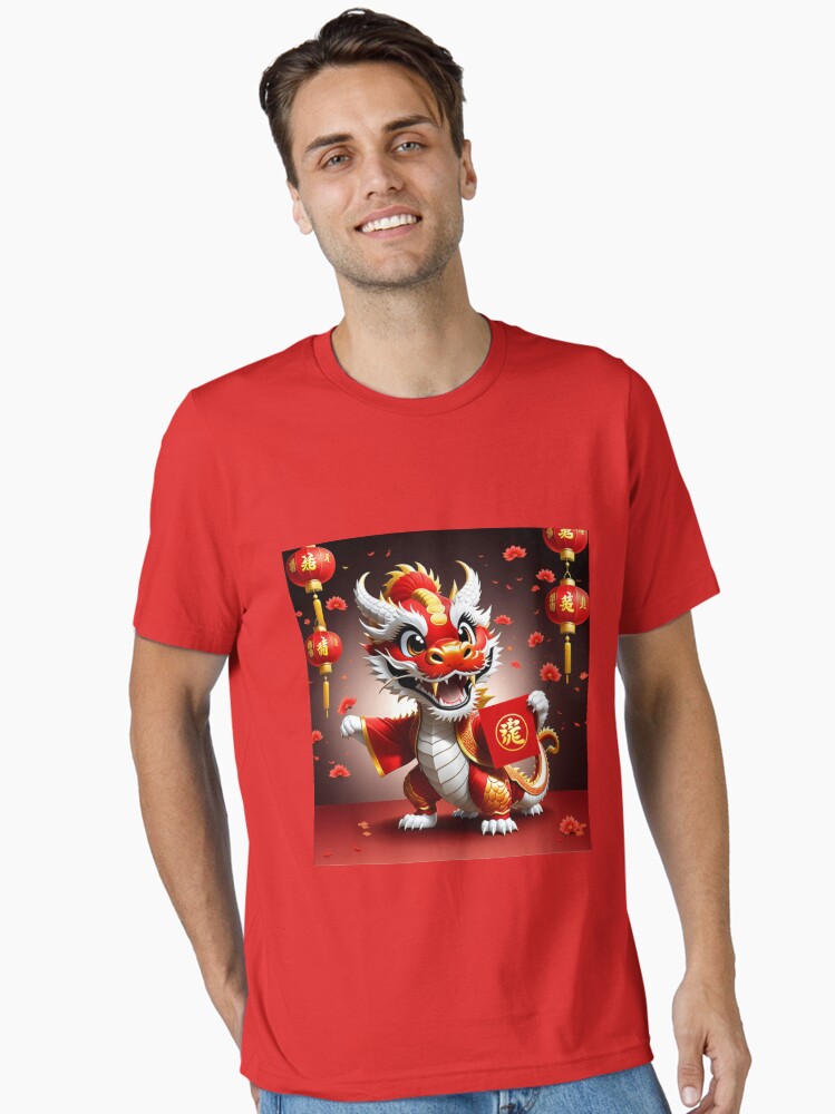 Chinese Lunar Dragon Essential T-Shirt | Premium Unisex T-Shirt, Trending Graphic Tee