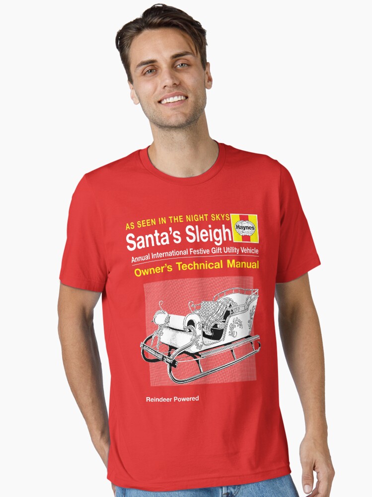 Santas Sleigh Christmas Haynes Manual Essential T-Shirt | Premium Unisex T-Shirt, Trending Graphic Tee