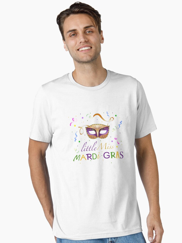 Little Miss Mardi Gras Essential T Shirt T Shirt Everyday Wear
