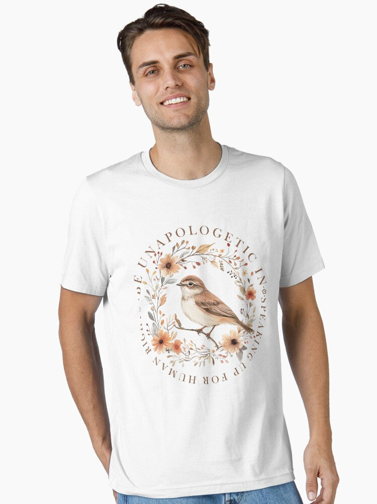 Subtle Anti Trump Unapologetic Speaking For Human Rights Floral Bird M3666 Essential T Shirt T Shirt Cute Design