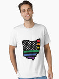 Rainbow Flag Ohio Flag