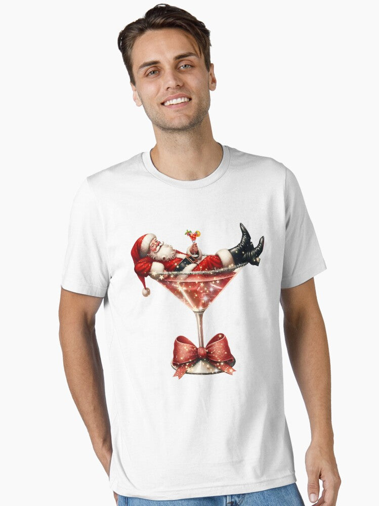 Santa Caus Cocktail Essential T-Shirt | Premium Unisex T-Shirt, Trending Graphic Tee