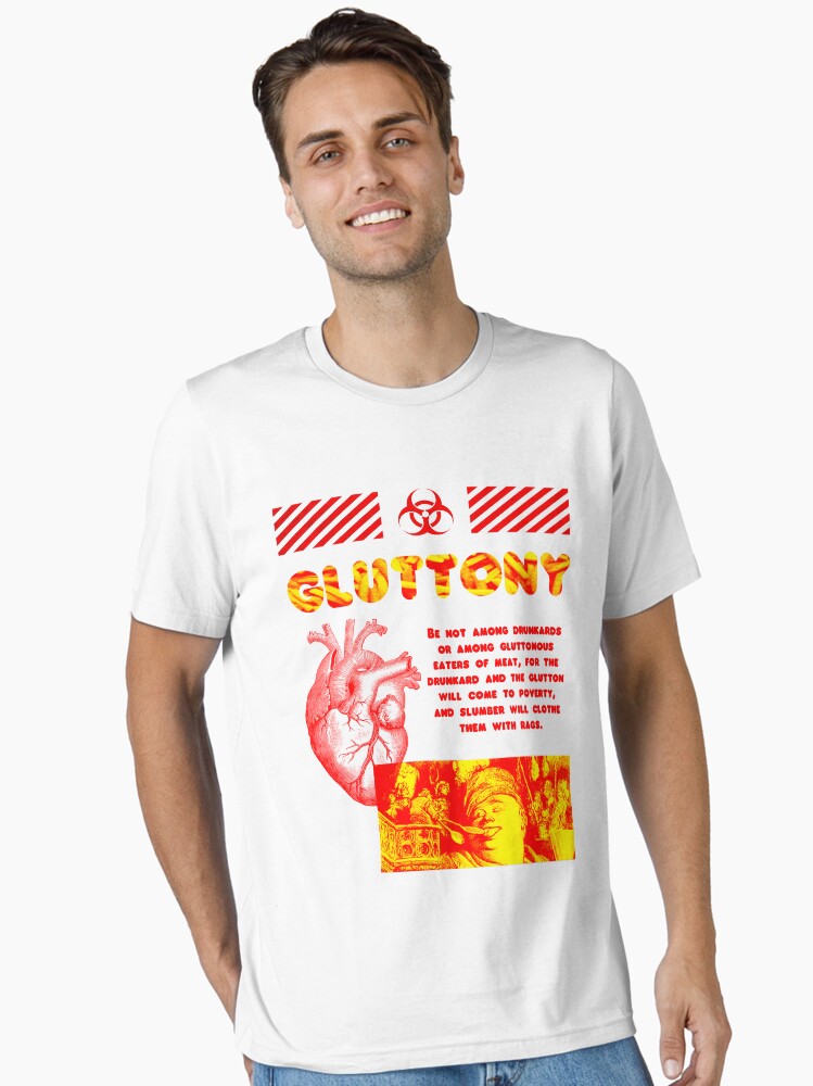 GLUTTONY DANTE'S INFERNO VIRTUE404 STREETWEAR Essential T-Shirt | Premium Unisex T-Shirt, Trending Graphic Tee