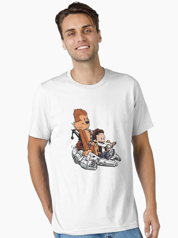 Chewie Han Calvin and Hobbes Essential T-Shirt