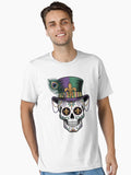 New Orleans Mardi Gras Sugar Skull Carnival Skull Art Essential T Shirt T Shirt Limited Vibe