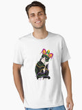 Black Cat Meow Mardi Gras Mask Essential T Shirt T Shirt Premium Print