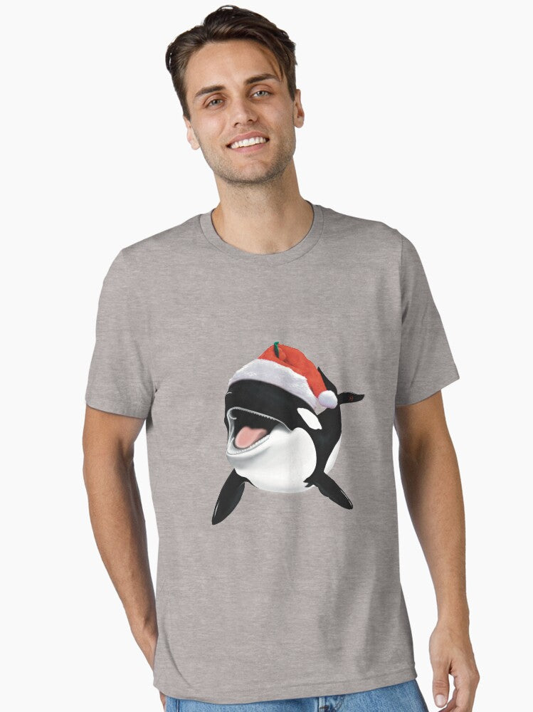 Orca drawing Christmas whale gift Essential T-Shirt | Graphic T-Shirt for Unisex
