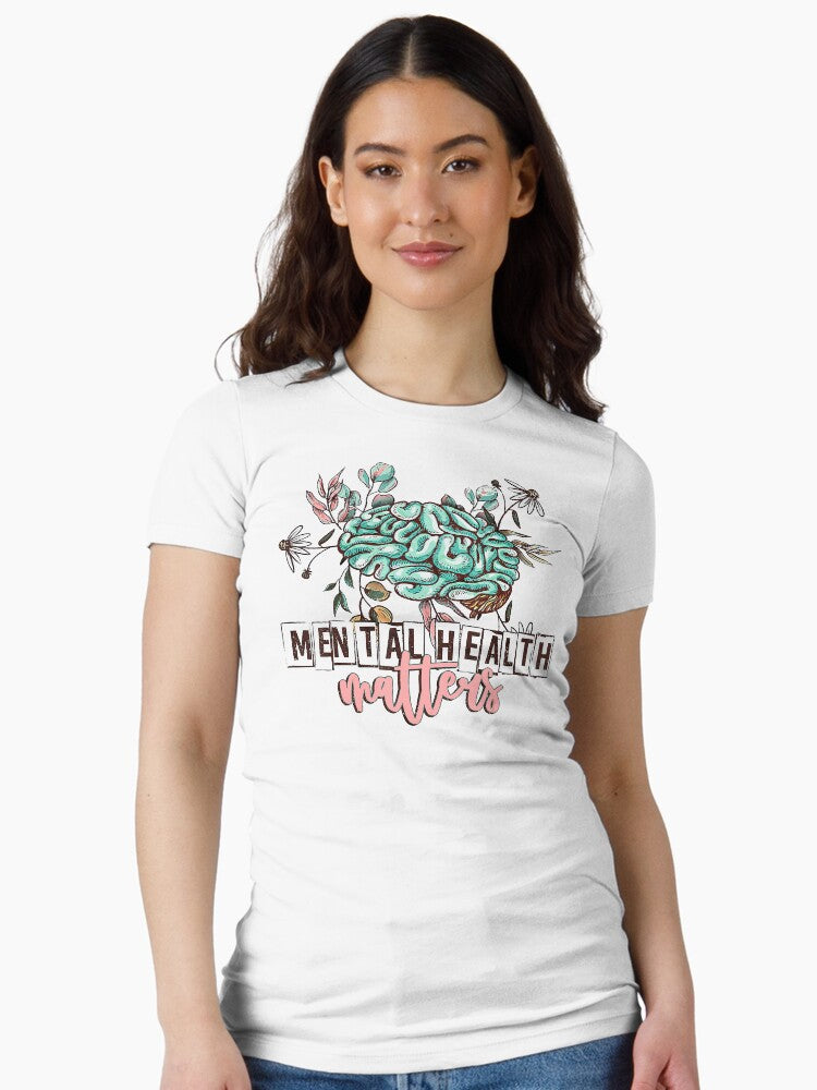 Mental Health Matters Human Brain Illness Awareness T-Shirt