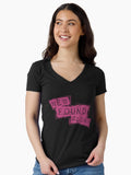 PINK COLOR - N.F.G Fitted V-Neck T-Shirt