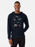 Dinos In Sweaters Lightweight Hoodie
