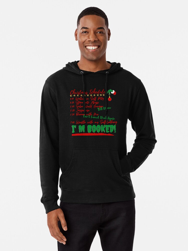 Christmas Schedule Lightweight Hoodie
