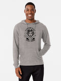 Copy of "I'm Plotting to Skip Family Dinner" Funny Dry Humor Christmas Quote with Retro Woman Lightweight Hoodie