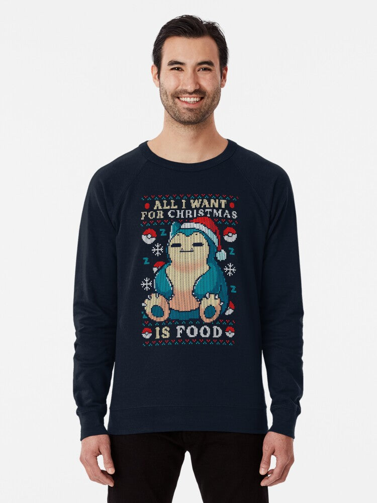 Funny Monster - Christmas Ugly Sweater Lightweight Sweatshirt