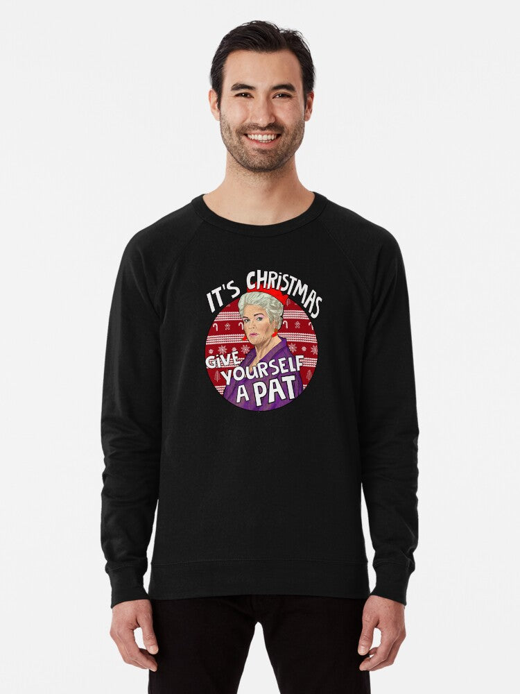 It's Christmas Pat Butcher Lightweight Sweatshirt