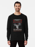 Frosty the Swoleman Ugly Christmas Sweater Funny Snowman Lightweight Sweatshirt