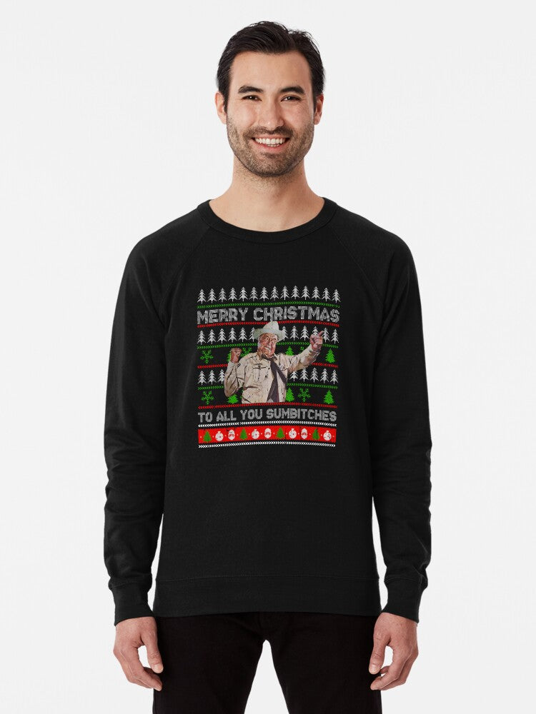 Merry Christmas Too All You Sumbitches Lightweight Sweatshirt