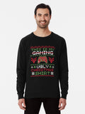 This is My Gaming Ugly Christmas Shirt Lightweight Sweatshirt
