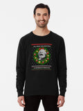 Karl Marx Ugly Christmas Sweater - Seize the Means of Production Lightweight Sweatshirt