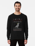 FA LA LA Ugly Christmas Sulphur Cockatoo Lightweight Sweatshirt