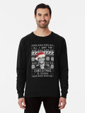 cristiano ronaldo siuuu funny christmas sweater Lightweight Sweatshirt