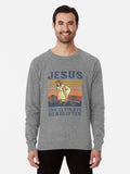 Jesus The Ultimate Deadlifter Lightweight Sweatshirt