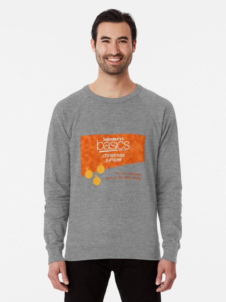 Sainsbury's Basics Christmas Jumper Lightweight Sweatshirt