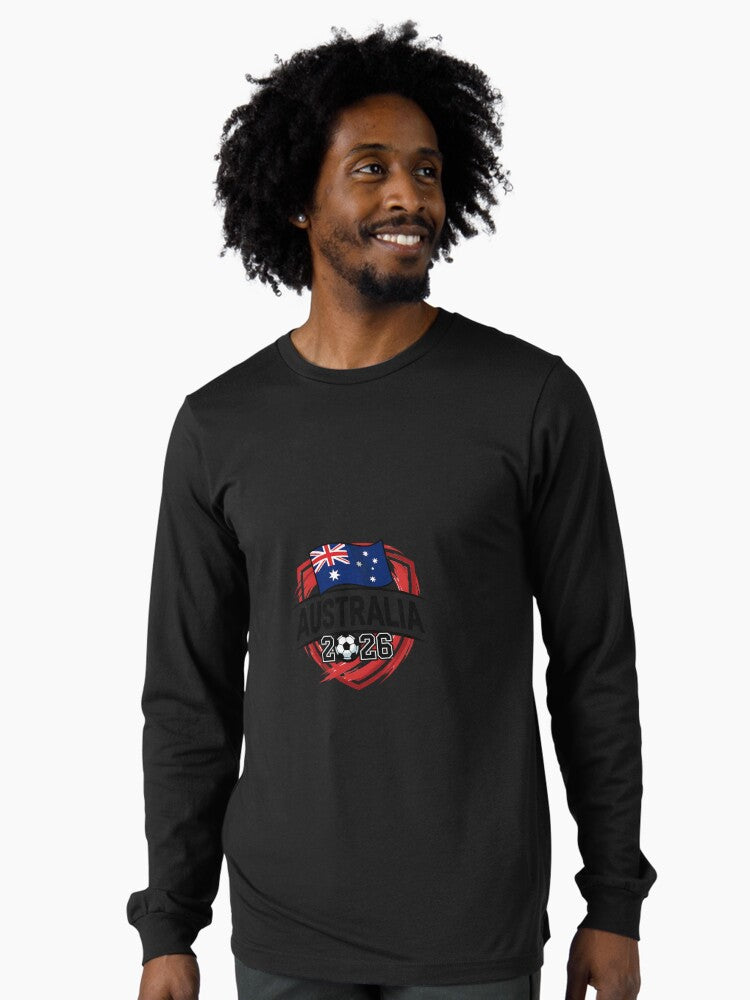 Australia World Cup 2026 Australia Football Long Sleeve T-Shirt